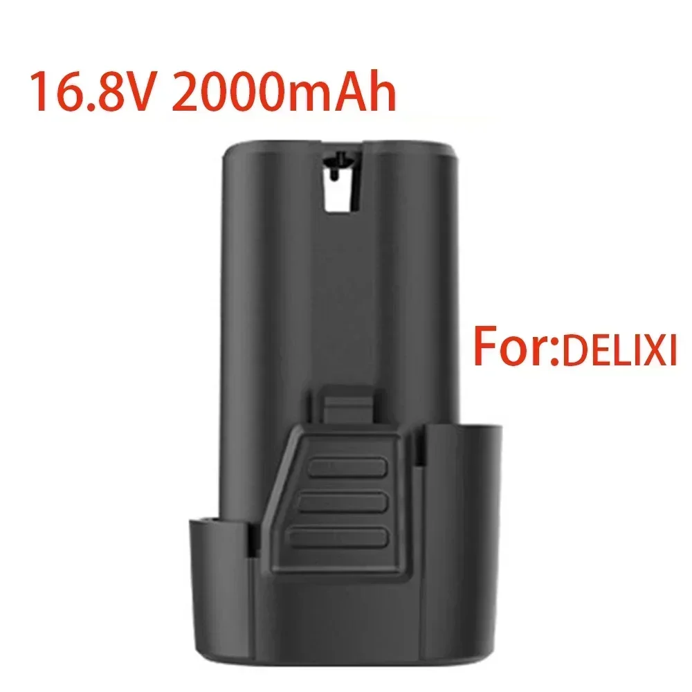 100% New 16.8V 2000mAh For DELIXI Tools Electric Battery for Rechargeable Drill Screwdriver Wireless Electric Drill,