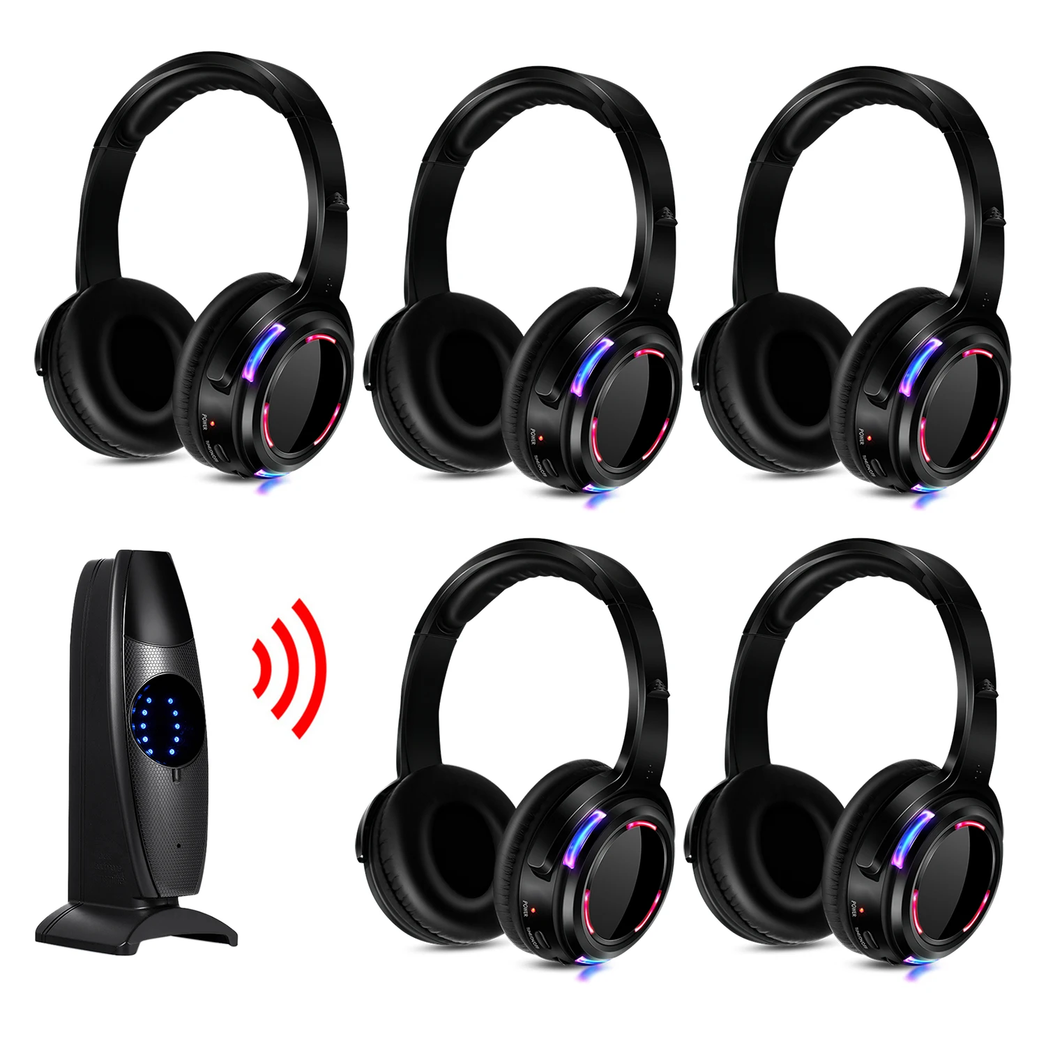 Silent Disco Led draadloze hoofdtelefoon voor feest Verschillende bundels naar keuze