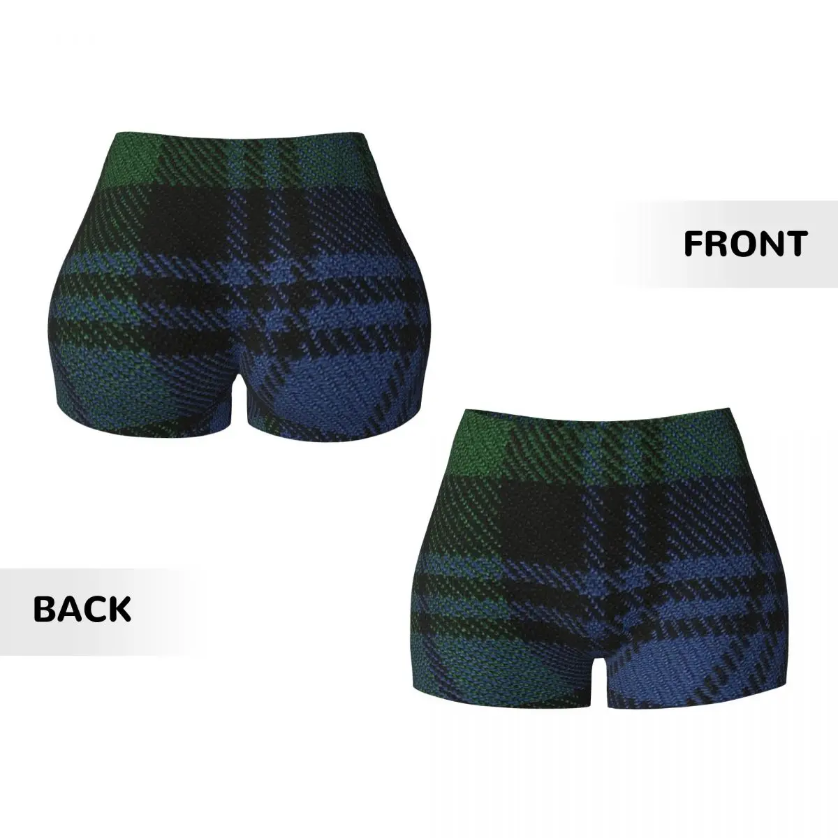 Reloj negro personalizado, pantalones cortos de Yoga de tartán escocés Original antiguo, pantalones cortos de motociclista de voleibol atléticos para entrenamiento de gimnasio para mujer