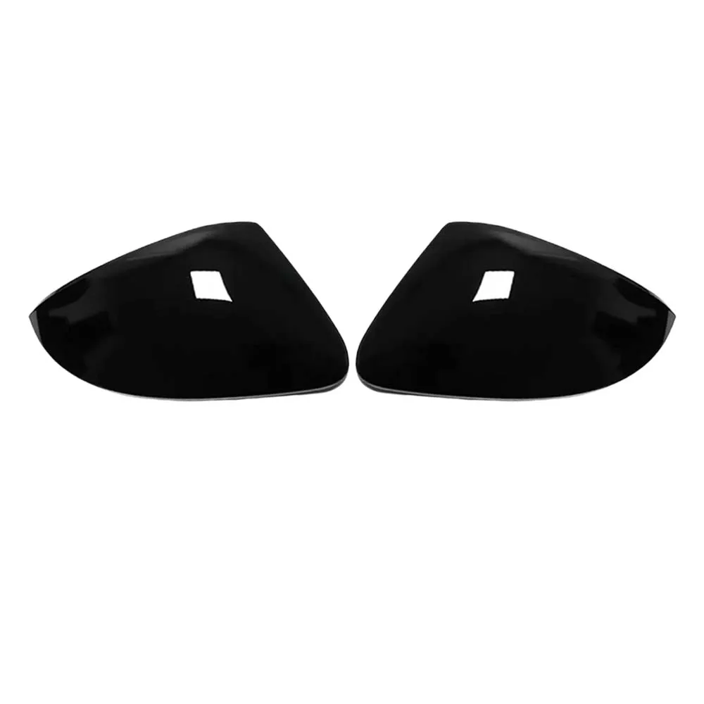 Car Upgrade For Skoda Octavia Mk3 A7 Volkswagen T-Roc 2014-2019 Carbon Fiber Black Door Mirror Shell Protective Cover
