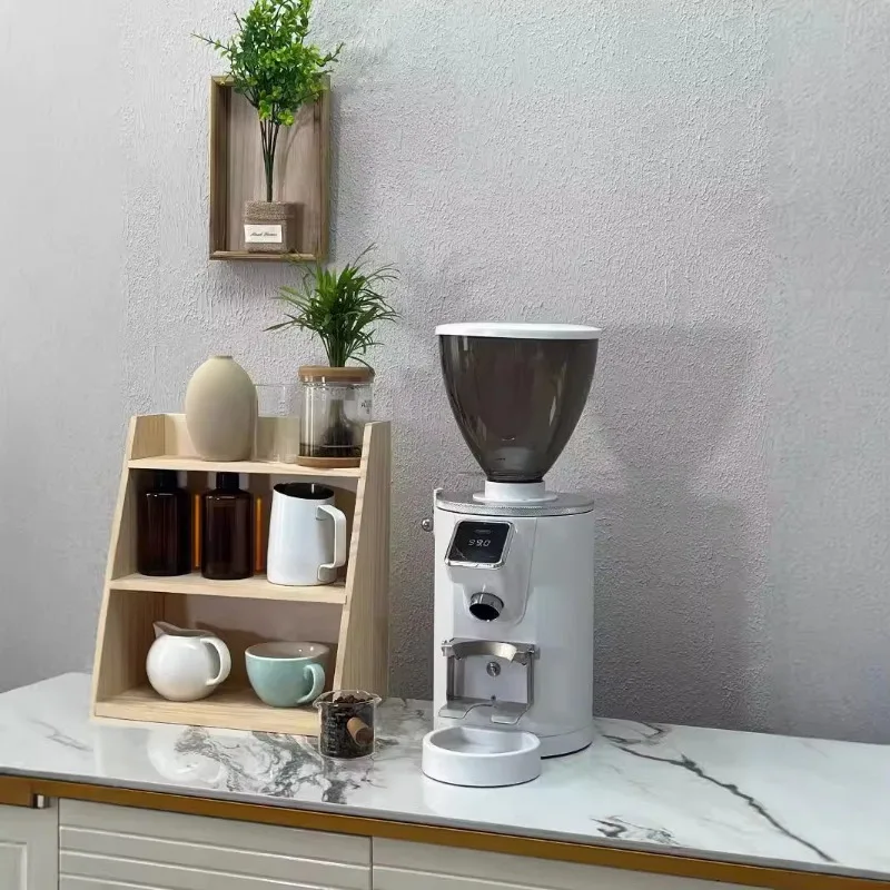 

Gu Mo Ling GML1007 Italian Commercial Quantitative Grinder Household Electric Control Coffee Bean Grinder 64mm Aluminum Direct