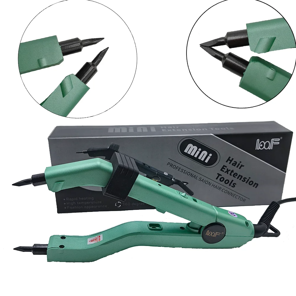 609B Mini riscaldamento intelligente punta affilata! Temperatura regolabile 220 ℃    Strumento per l'estensione dei capelli alla cheratina Fusione di incollaggio della cheratina