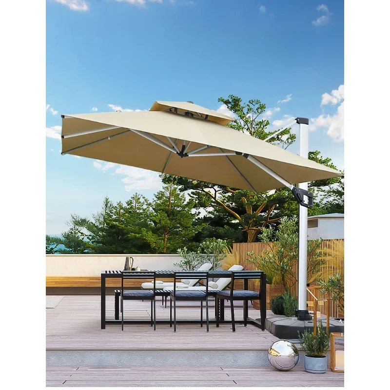 Tengchao Outdoor Umbrella Patio Umbrella Sunshade Stall Large Sun Umbrella Garden Villa Customization Roman