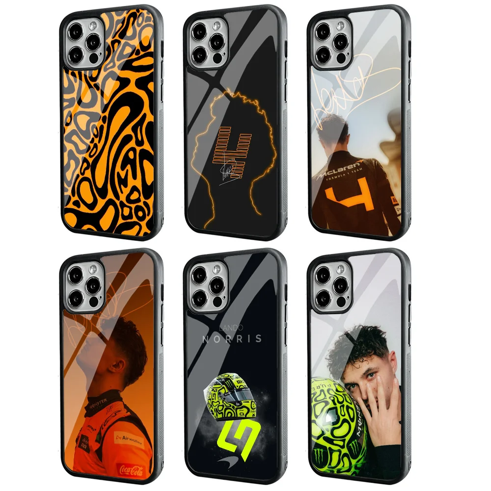 Funda De Telefono F1 Formula 1 L-Lando Norris Phone Case Strong Magnetic For IPhone 16 15 14 13 Pro Max 11 12 Mini Alex Mirror