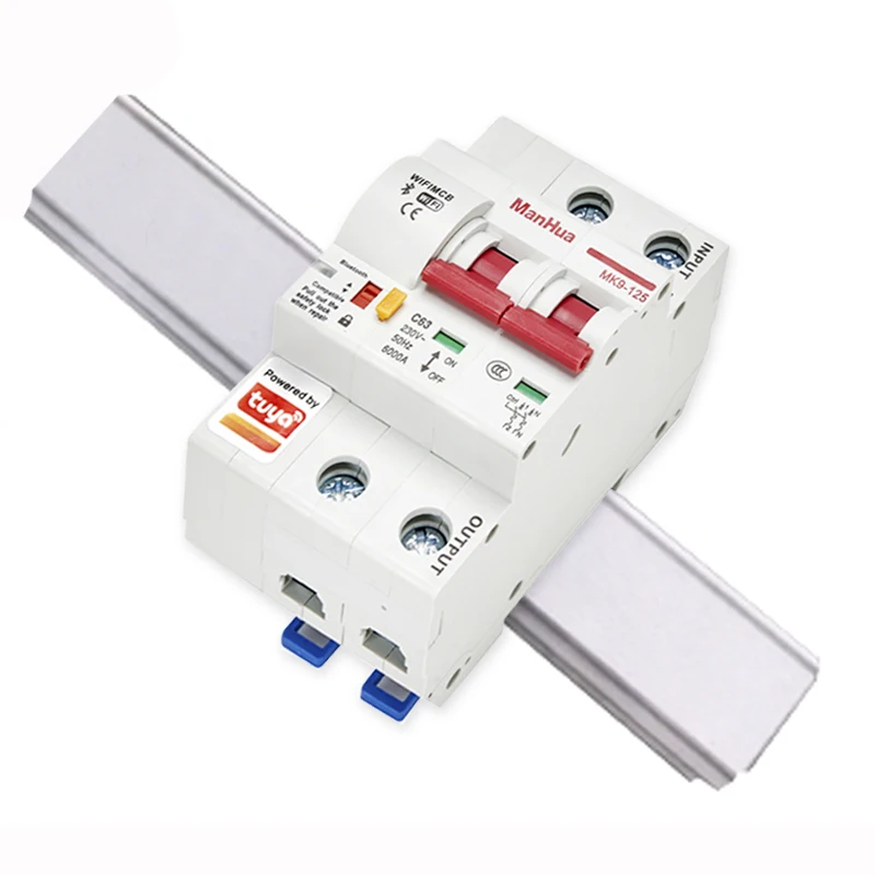 Imagem -04 - Interruptor Inteligente Inteligente Interruptor Interruptor de Controle Remoto App Inteligente Automático Montagem em Trilho Din Mk9125 wi fi