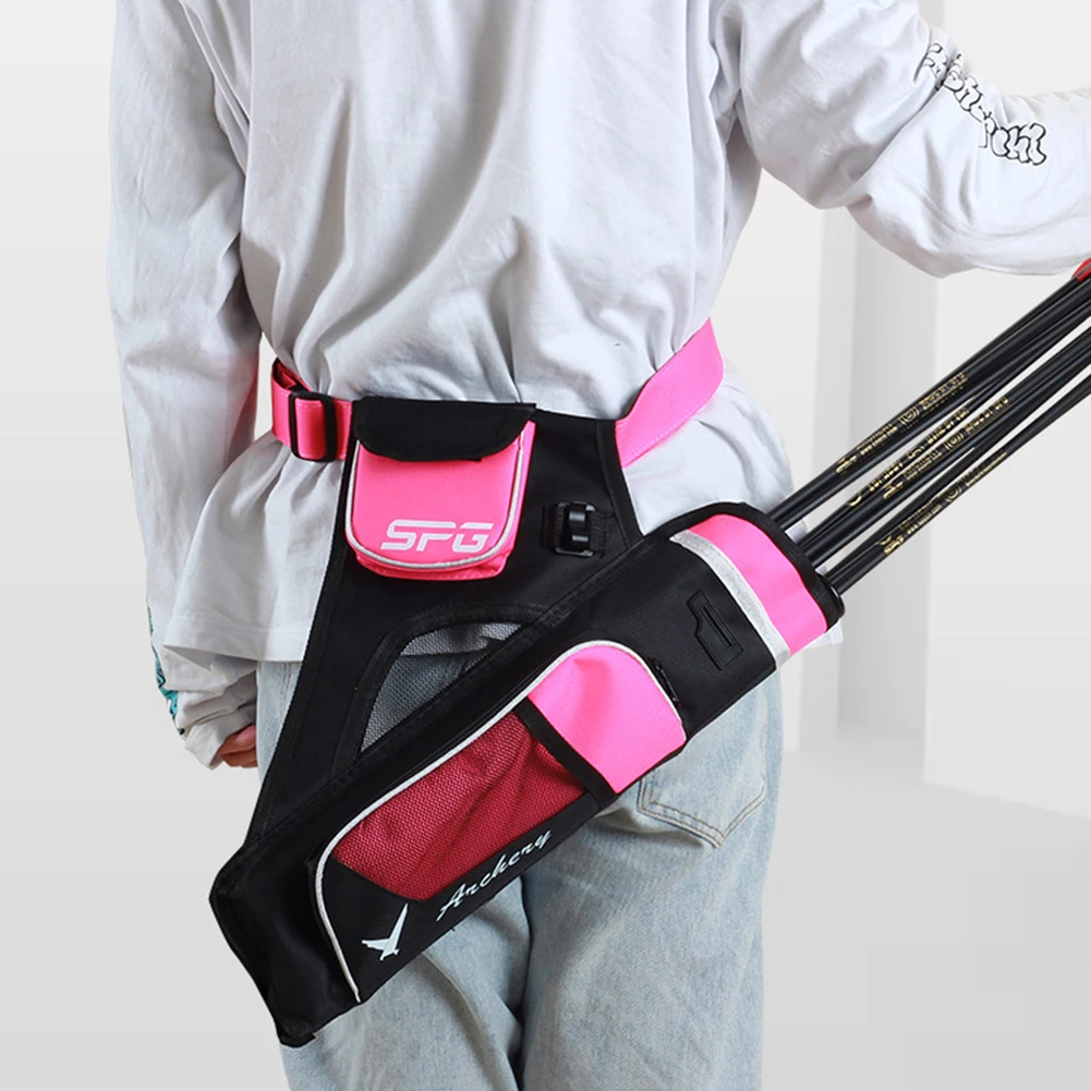 Oxford Bogenschießen Pfeiltaschen, 3 Röhren, Taille, zum Aufhängen, Aufbewahrungstaschenhalter, professionelle Bogenschießen-Pfeil-Organizer-Tasche