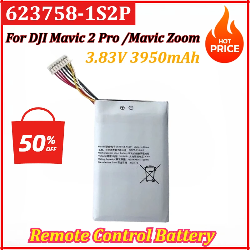 

High-Capacity 3.83V 3950mAh 623758-1S2P Replacement Battery for DJI Mavic 2 Pro /Mavic Zoom UAV Remote Control Batteries