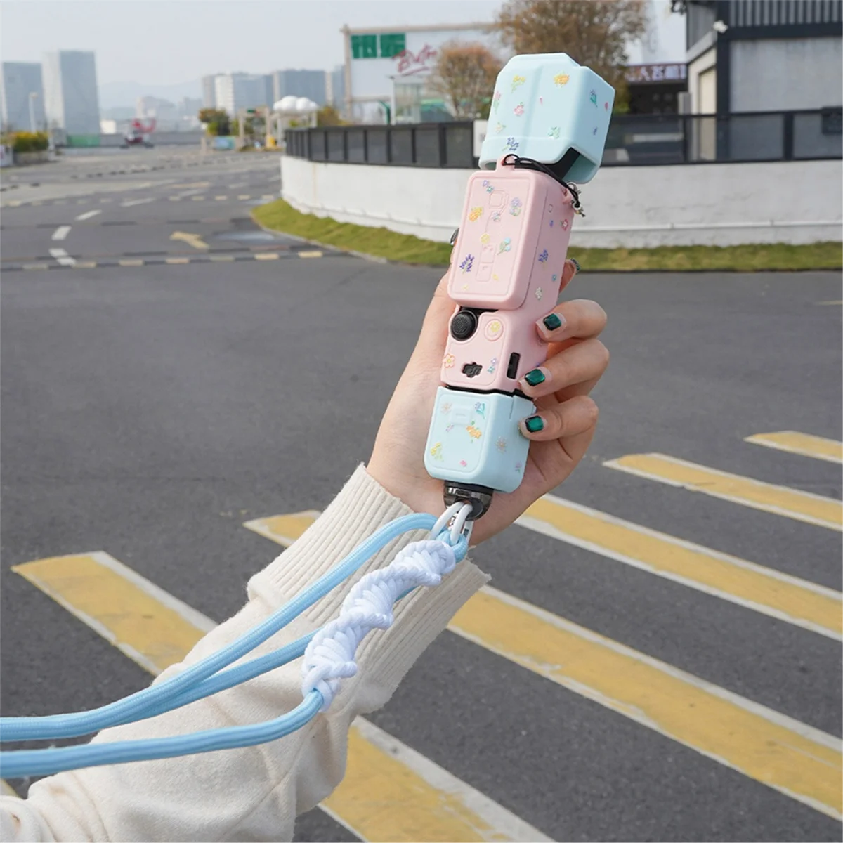 ABGISilicona cubierta protectora para DJI Osmo Pocket 3 mango funda suave antiarañazos Protector portátil carcasa Shell C