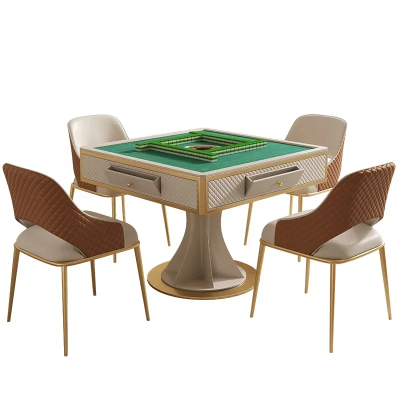 

Automatic mahjong table and dining table dual-purpose simple light luxury small apartment