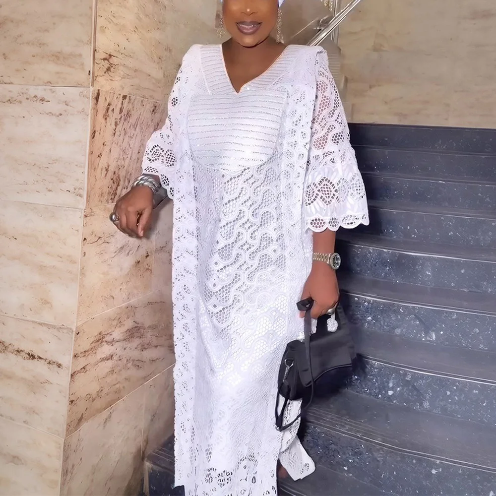 

Elegant African Dresses for Woman 2025 New Muslim Fashion Boubou Abayas Robe Dashiki Ankara Outfits Gowns Kaftan Dress Maxi Hot