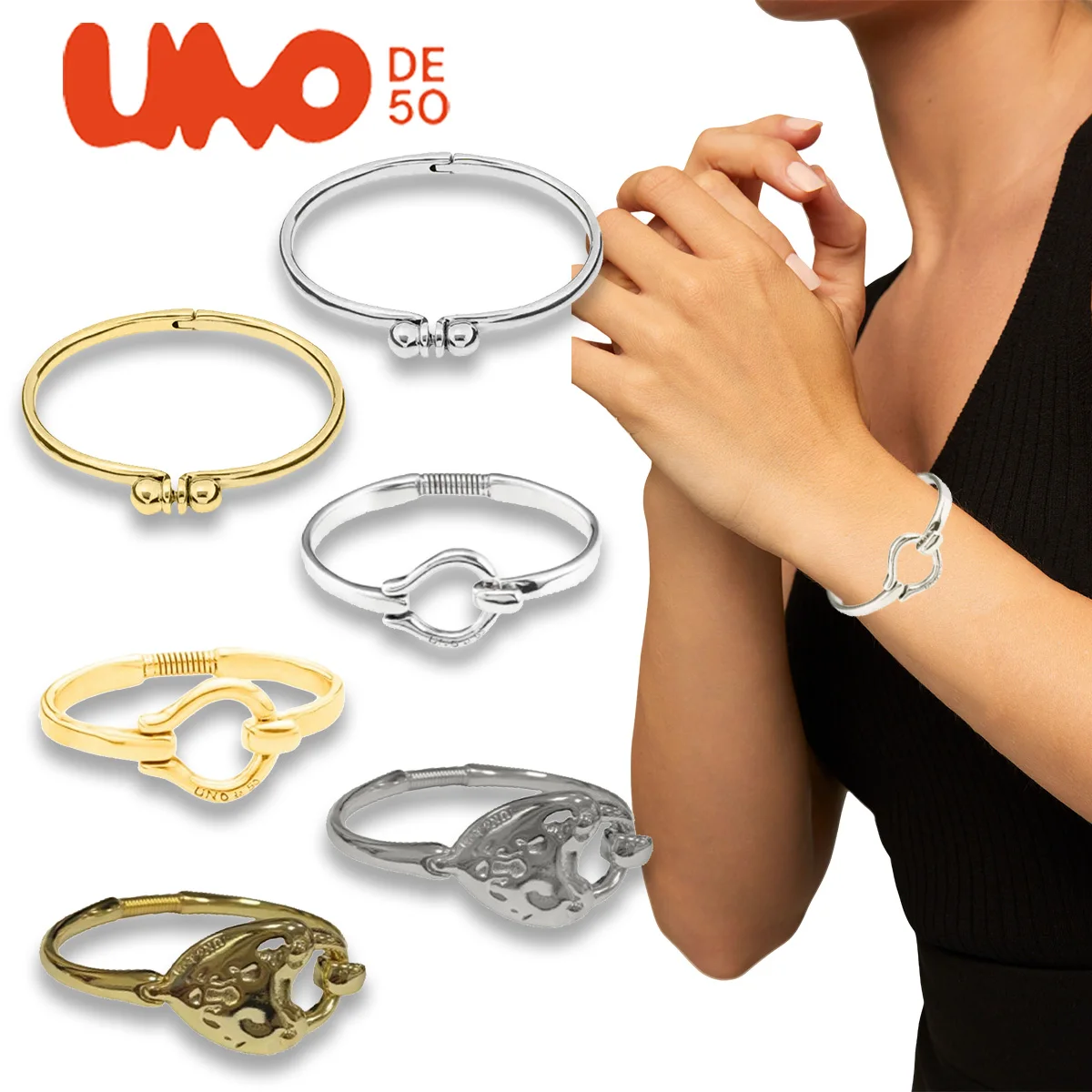 

UNODE50 Bracelet Spanish temperament classic high-end fashion 18k gold bracelet versatile and personalized