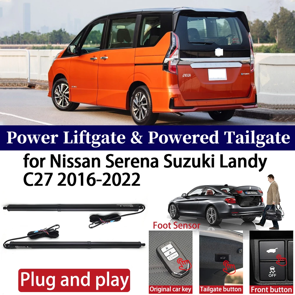 ZhuCamX for Nissan Serena Suzuki Landy C27 2016-2022 Car Power Liftgate Automatic One-Click Powered Tailgate Strut opener