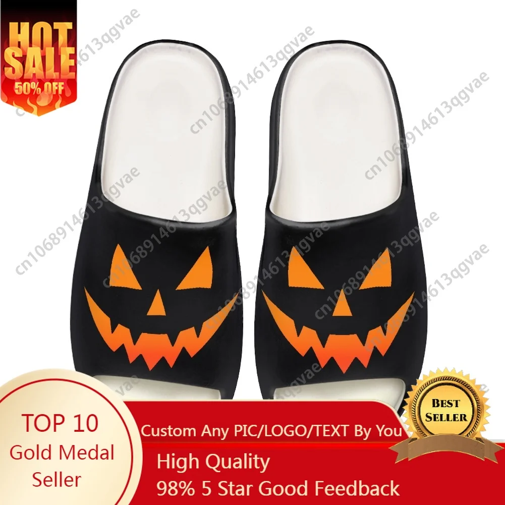 

2025 Halloween Horror Carnival Soft Sole Sllipers Mens Womens Teenager Bathroom Home Clogs Custom Water Shoes on Sandals