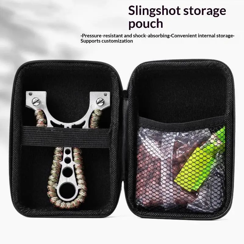 【OD】High End And Large Capacity Zipper Slingshot Bag Multifunctional Catapults Storage Box Universal Outdoor Slingshot Handbag