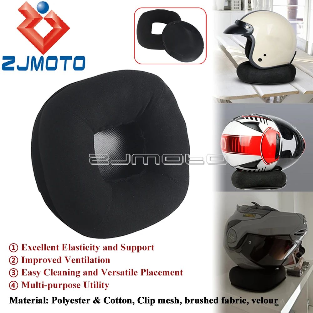 Multifunctional Helmet Support Pad Black Motorcycle Secure Helmet Donut Ring Storage Cushion Helmet Protection Stand Service Mat