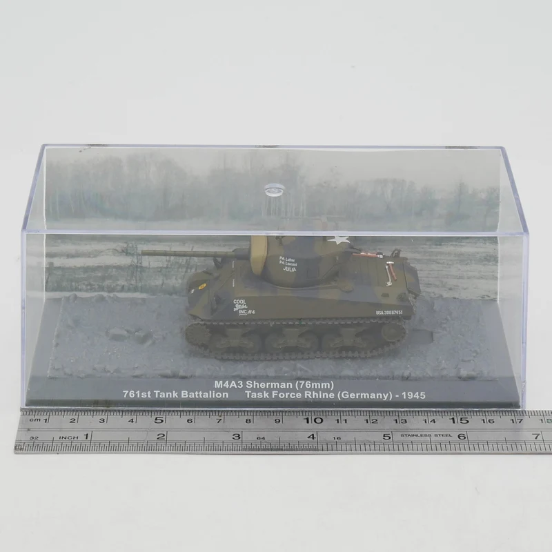 

Diecast IXO 1:72 Scale M4A3 Sherman 76mm World War II Sherman Military Alloy Tank Model Collectible Toy Gift Souvenir Display