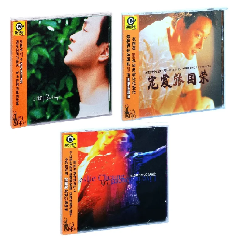 3 Sets China Version Genuine CD Disc Set Leslie Cheung Male Artist Singer Cantonese Classics Pop Music 45 Songs Album 4 CD