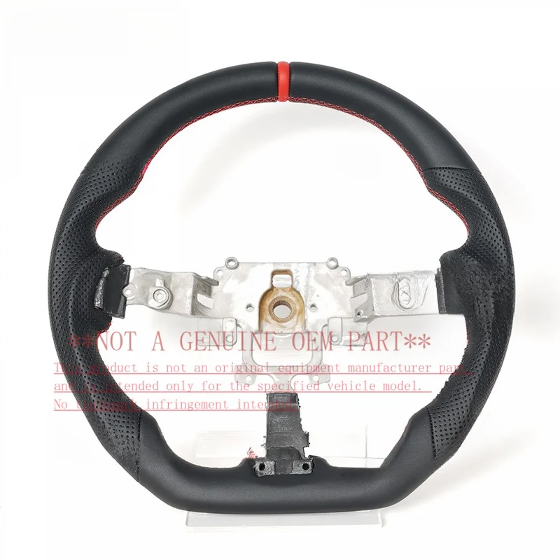 For Mazda Steering Wheel Horn Cover 09-11 RX8 CX5 Full Leather D Shape Sport Horn Shell Decorative Cover