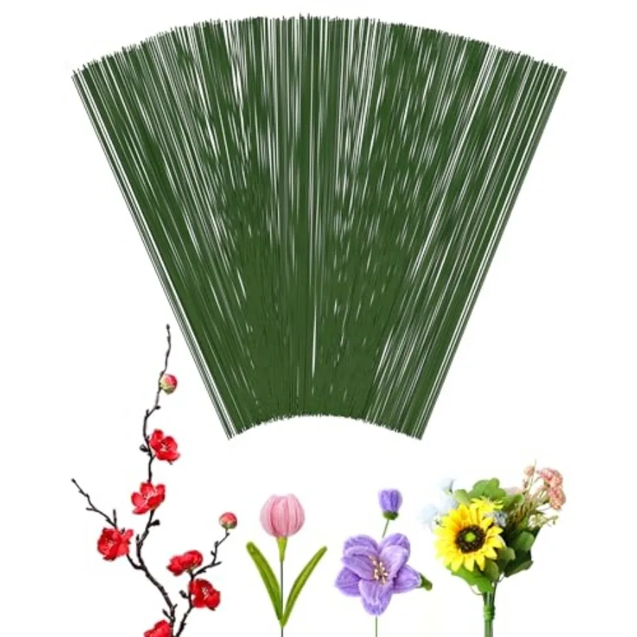 

PCS Floral Wire Stems for Artificial Flower Making, Flexible Paddle Wires for Crafts Festival Flowers, Garland and Floral Arran