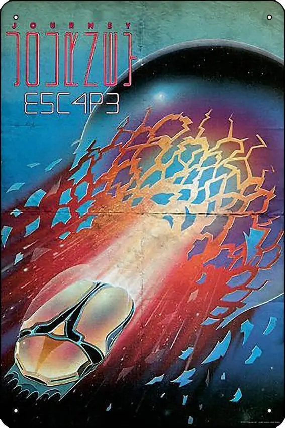 Journey - Escape Poster Metal Tin Sign   Funny Man Cave Home Office Bar Decor