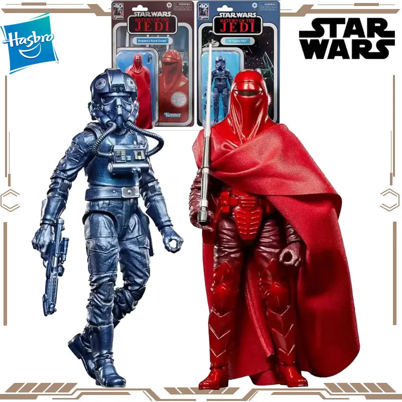 

Hasbro Original Star Wars RETURN OF THE JEDI Emperor's Royal Guard TiE Fighter Pilot Action Figure Toys for Boys Girls Gift