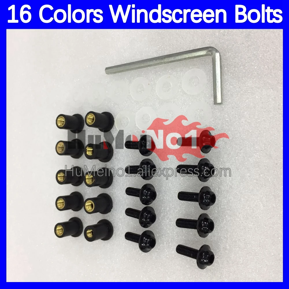 31pcs Motorcycle Windscreen Bolts For KAWASAKI NINJA 650R ER-6F ER 6F 650 R ER6F 20 21 22 2020 2021 2022 Windshield Screws Nuts