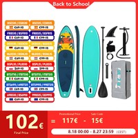 FunWater Stand Up Paddle Board 335*83*15CM Inflatable Paddling Board Surfboard Non-Slip Water Sport Paddle Board with Accessory