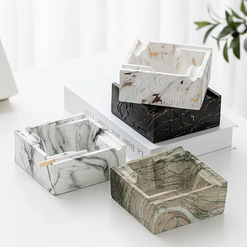 

Stylish Square Cigar Ashtray Creative Home Decor Large Size Premium Quality Trendy Ins Aesthetic for Living Room