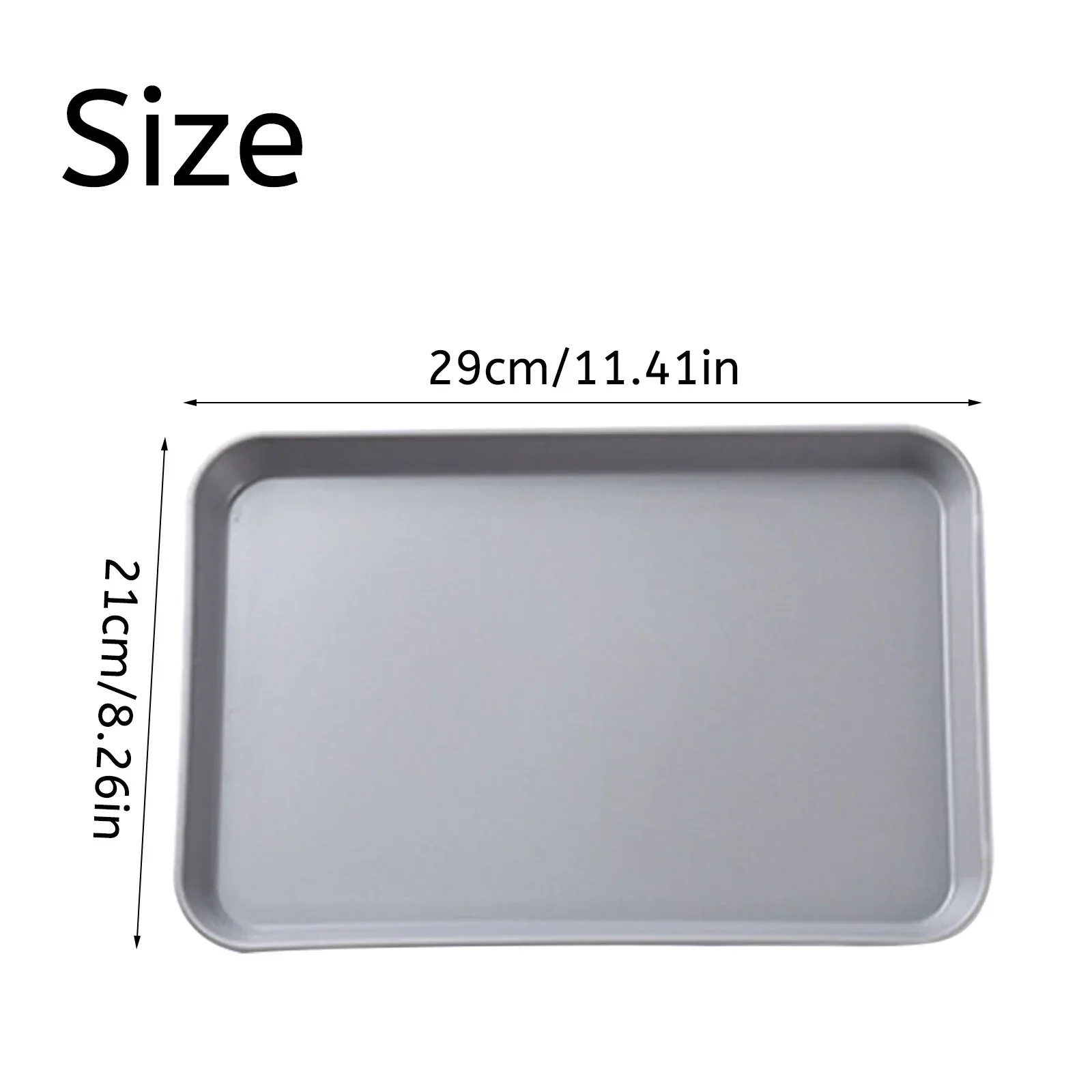 1Pc Rectangular Serving Tray Anti Slip Scratch Resistant Smooth Tray Plate Food Plate For Kitchen Home Decoration Accessories