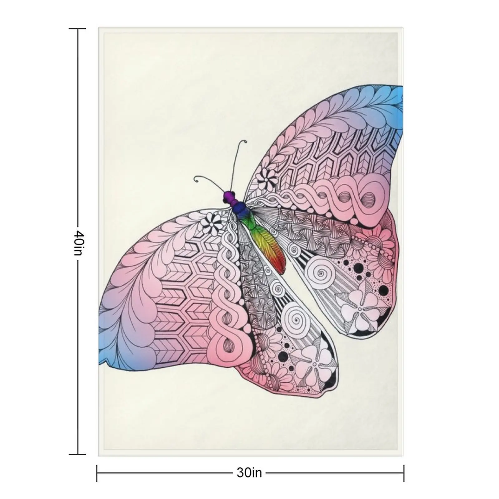 Trans Pride Butterfly Throw Blanket for sofa Designers Camping Plush Blankets