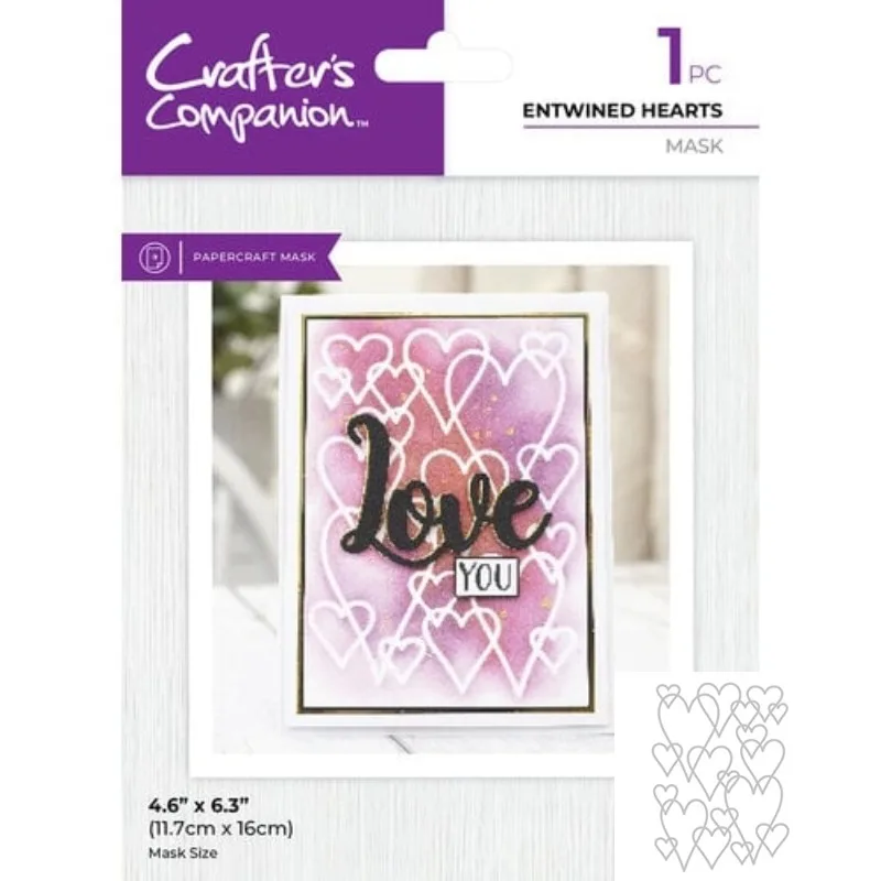 Entwined Hearts Love Stencil Metal Cutting Dies Stamps Scrapbook Diary Decoration Embossing Template DIY Greeting Card Handmade