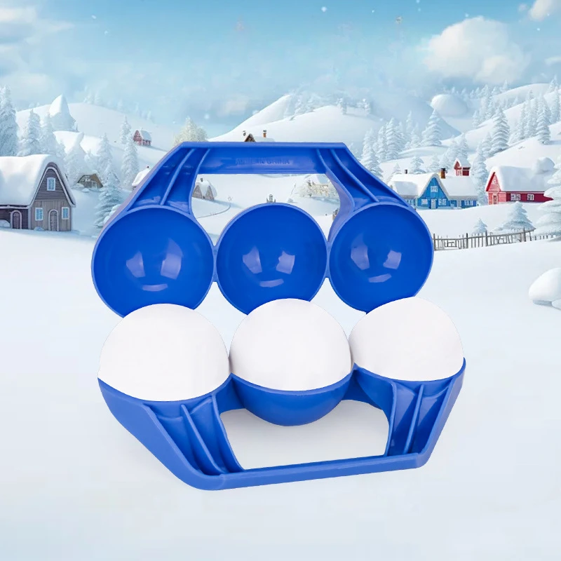 Juguetes de lucha de bolas de nieve para niños, herramienta de molde de arena para nieve, muñeco de nieve, Papá Noel, forma de corazón, abrazadera para hacer bolas de nieve de dibujos animados, juguetes deportivos de invierno