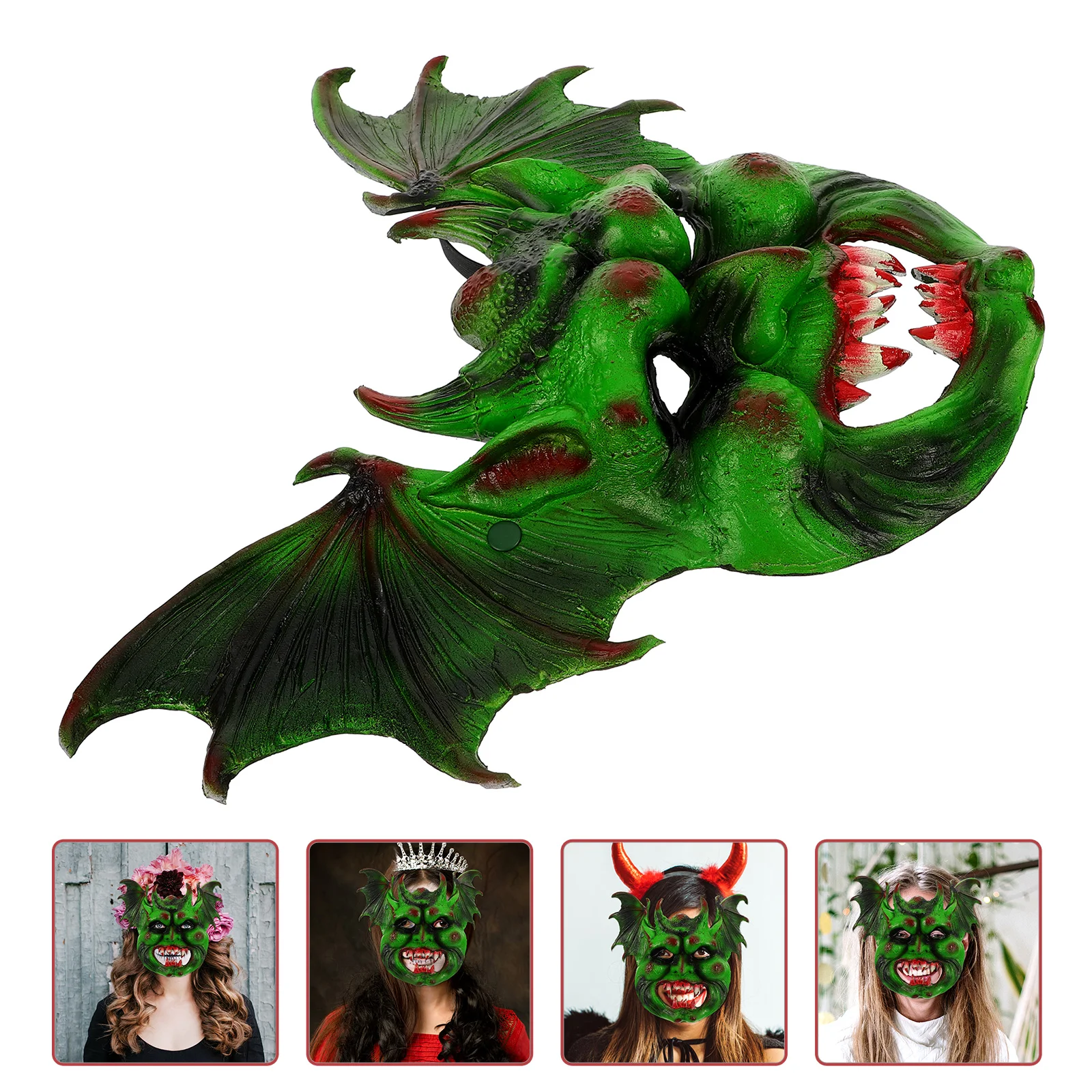 

Bat Mask Halloween Party Scary The Design Cosplay Props Pu Women Decorative Boys Man