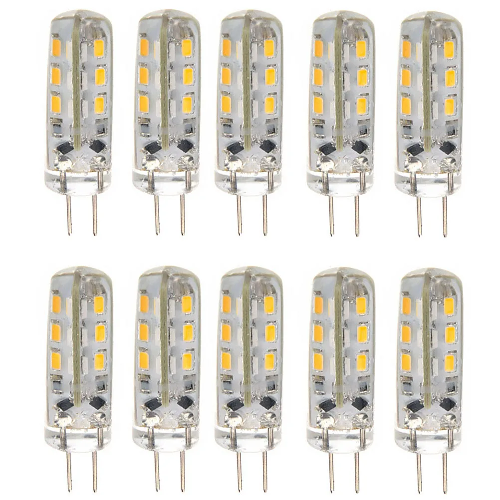 

10Pcs G4 1.5W LED Bulb DC12V Warm White 3014 Smd -Saving Lamps Ideal for Indoor Use G4 LED Bulb 12V