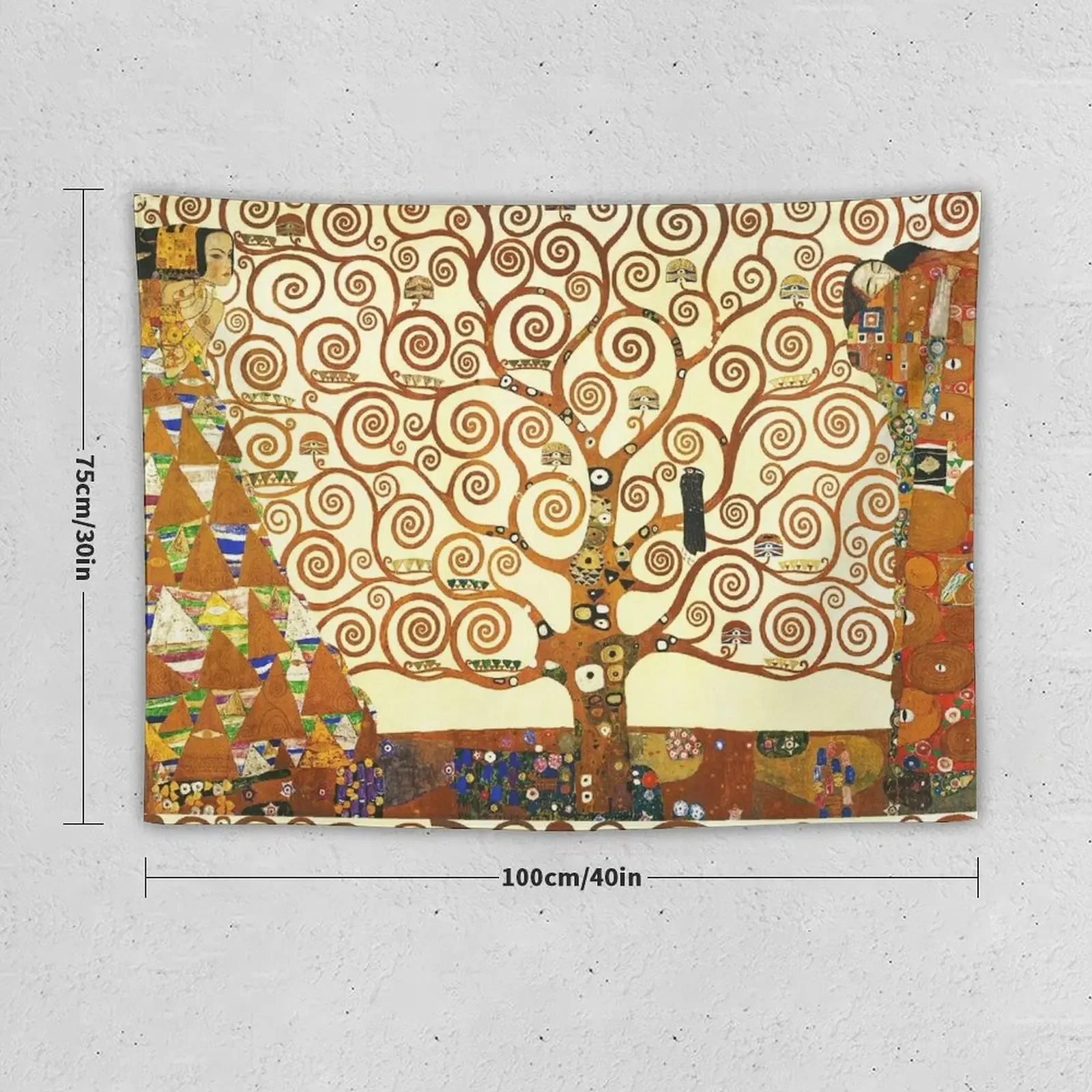 HD The Tree of Life, 1905 by Gustav Klimt - HIGH DEFINITION Tapestry Decorations For Room Art Mural Tapestry