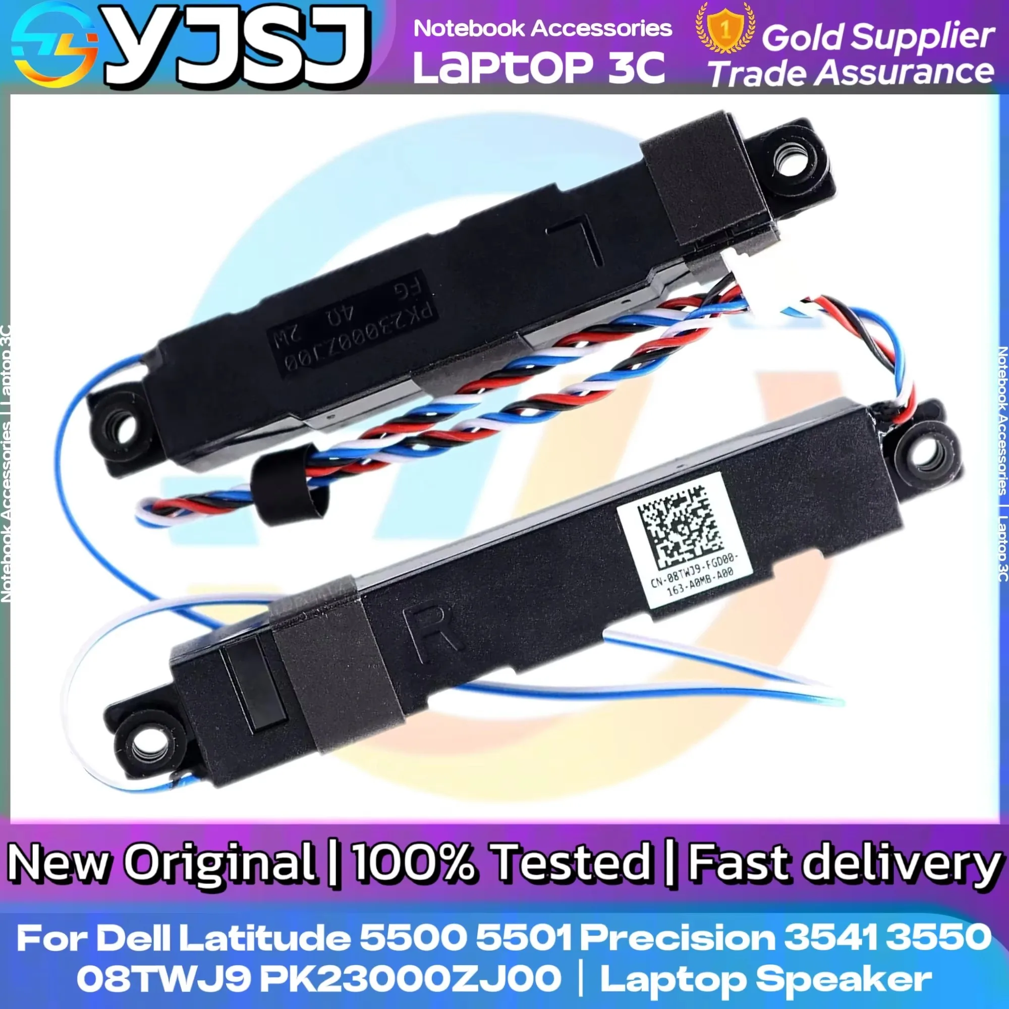 NEW Original Laptop Speaker Built in horn audio speaker For Dell Latitude 5500 5501 Precision 3340 3541 3550  08TWJ9 PK23000ZJ00