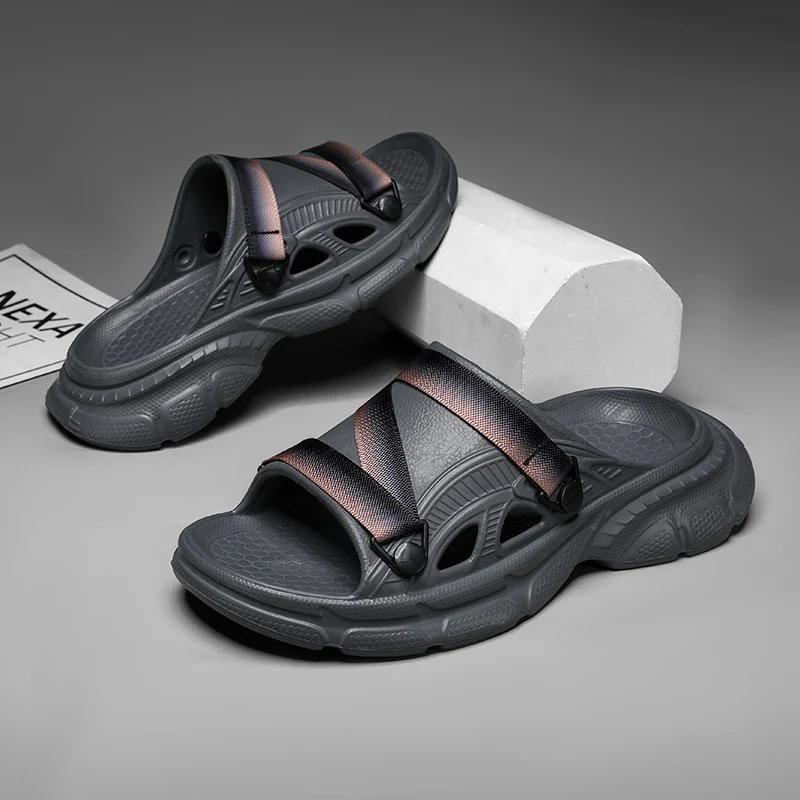 YRZL Summer Men Slippers EVA Soft-soled Platform Slides Mens Sandals Casual Beach Shoes Nons Slip Indoor Outdoor Men Shoes