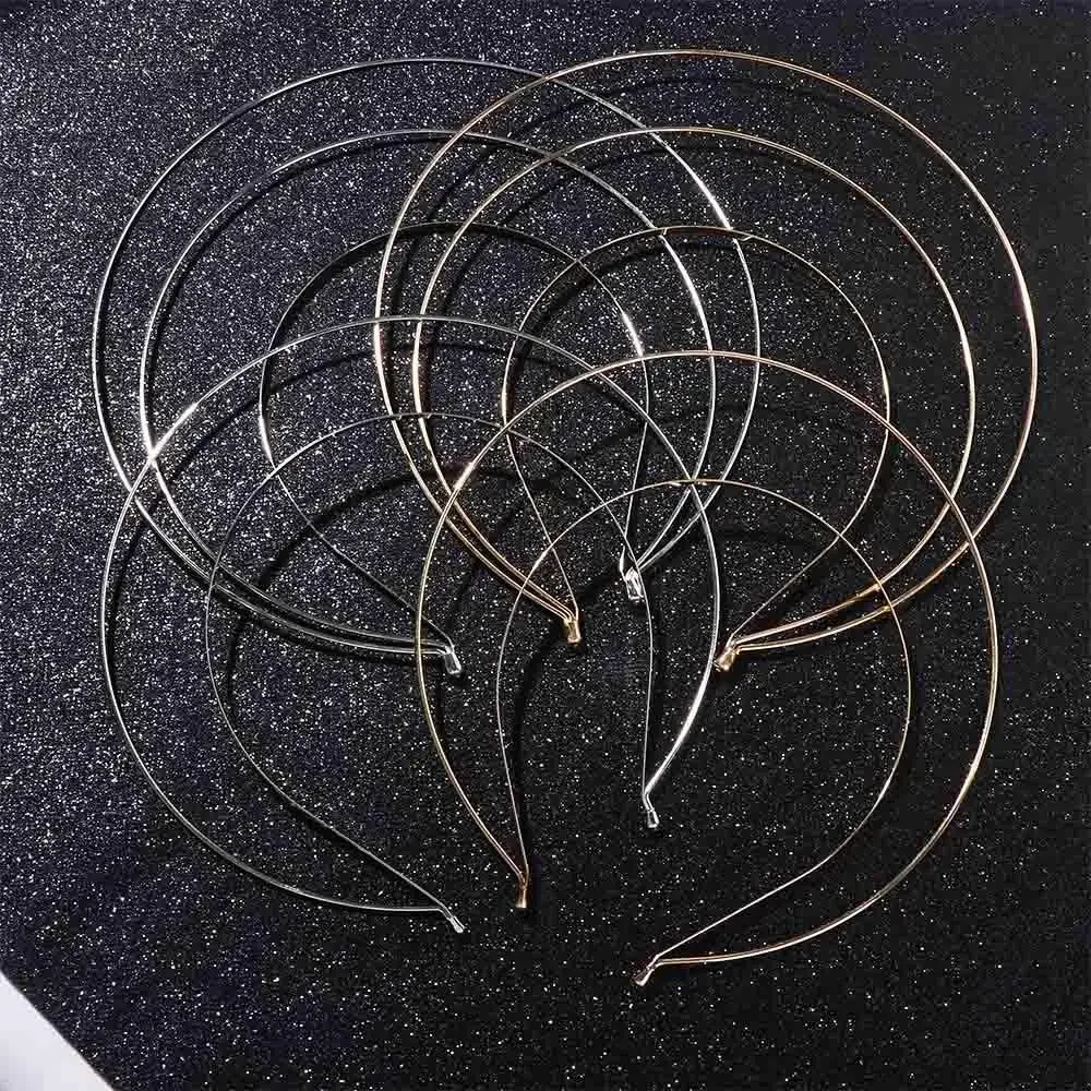 Goddess Angel Gold Multi-layer Halo Hair Crown DIY Metal Base Headband Bridal Wedding Hair Accessories Women Halloween Headwear