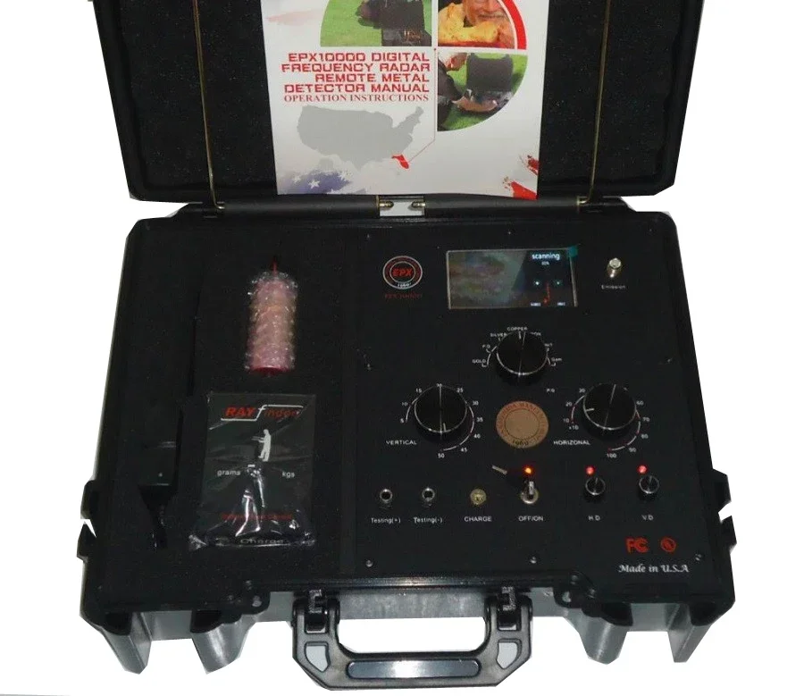 Professional Underground Gold Detector Long Range Gold Diamond Copper Silver Jewel Detector EPX10000 3D Metal Detector