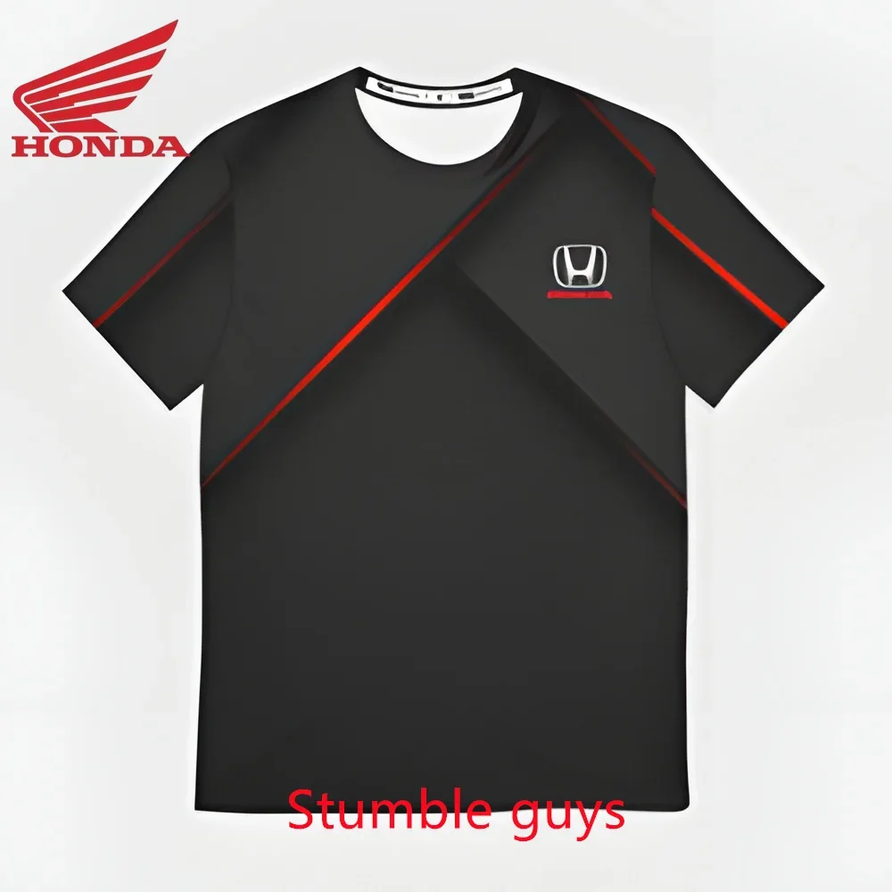 

Honda Boys' Kids Brand Short Sleeve T-shirt Casual Fashion Sports Motorcycle Racing Biker Light Clothes Boys