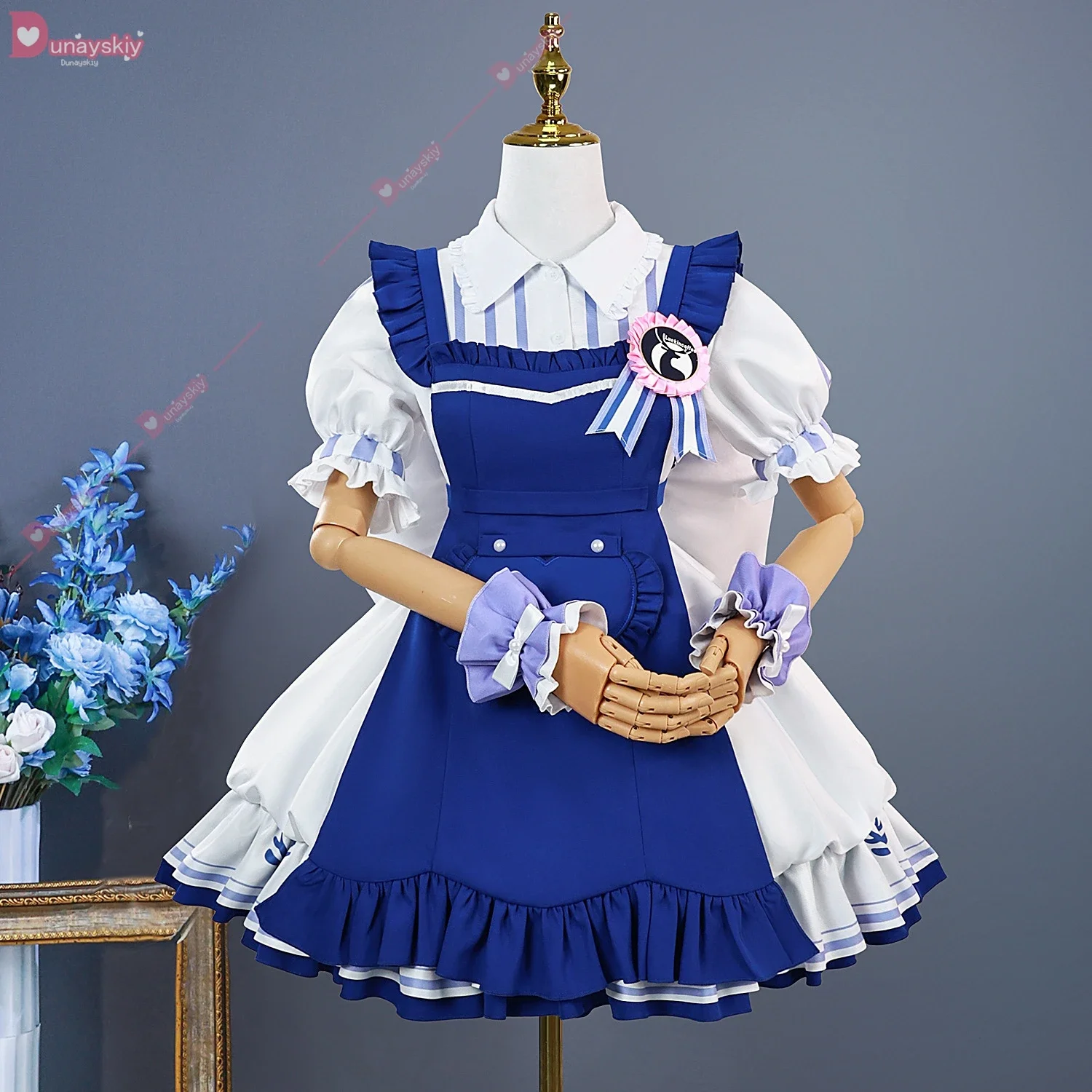 CosplayAuf Lager Sigewinne Clorinde Collab Fanart Doujin Cosplay Kostüm Genshin Impact Full Set Perücke Halloween Weihnachten