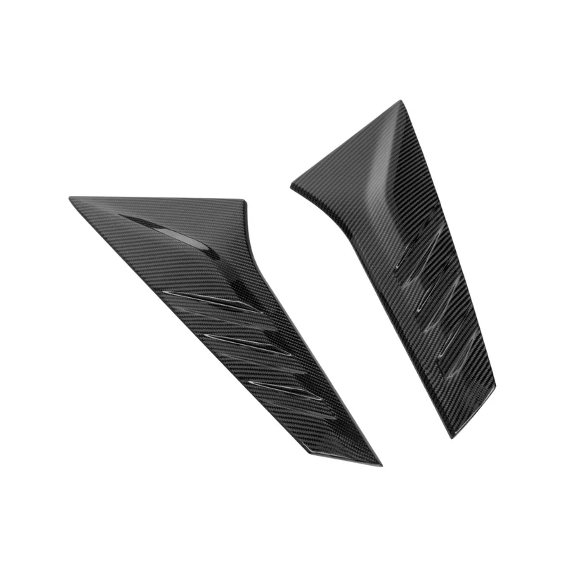 

For Audi RS3 8Y 2025+ Hatchback Sedan SQ Style 100% Dry Carbon Fiber Glass Side Wing Trims Rear Window Spoiler Fins