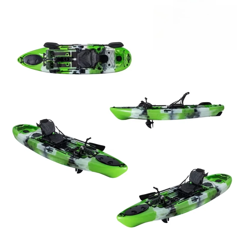 중국산 10피트(3.16미터) 낚시용 페달 카약 (1인용, 호수, 강, 바다에서 사용 가능, 문전 배송 가능)