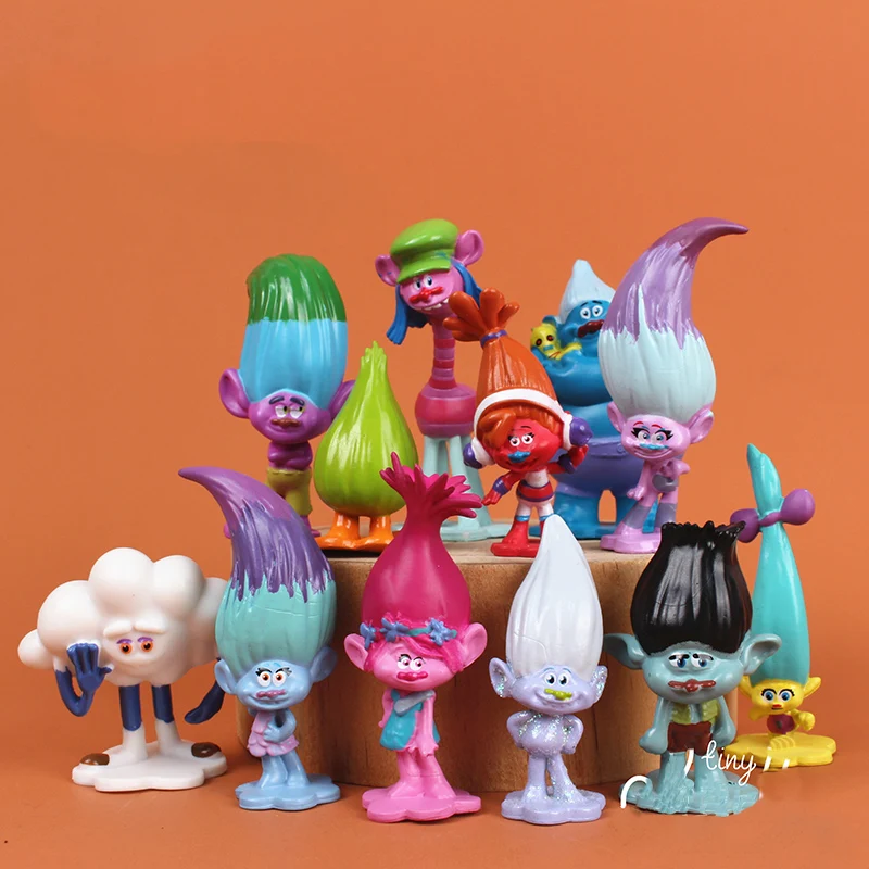 

Trolls Toys Action Figure Poppy Branch Biggie Guy Diamond Smidge Cute Modle Cloud Guy Critter Figure For Kids Toys Gifts