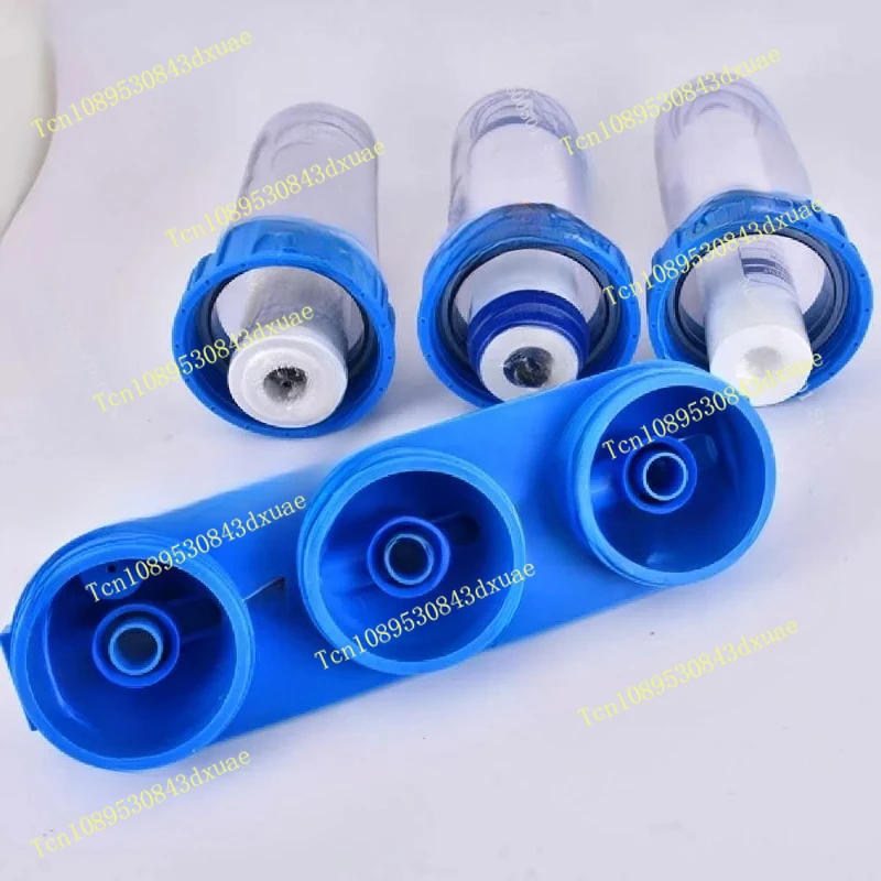 10 Inch 3 Stage Whole House Water Filter Transparent Filter Housing Pre Water Purifier System for Kitchen view 4