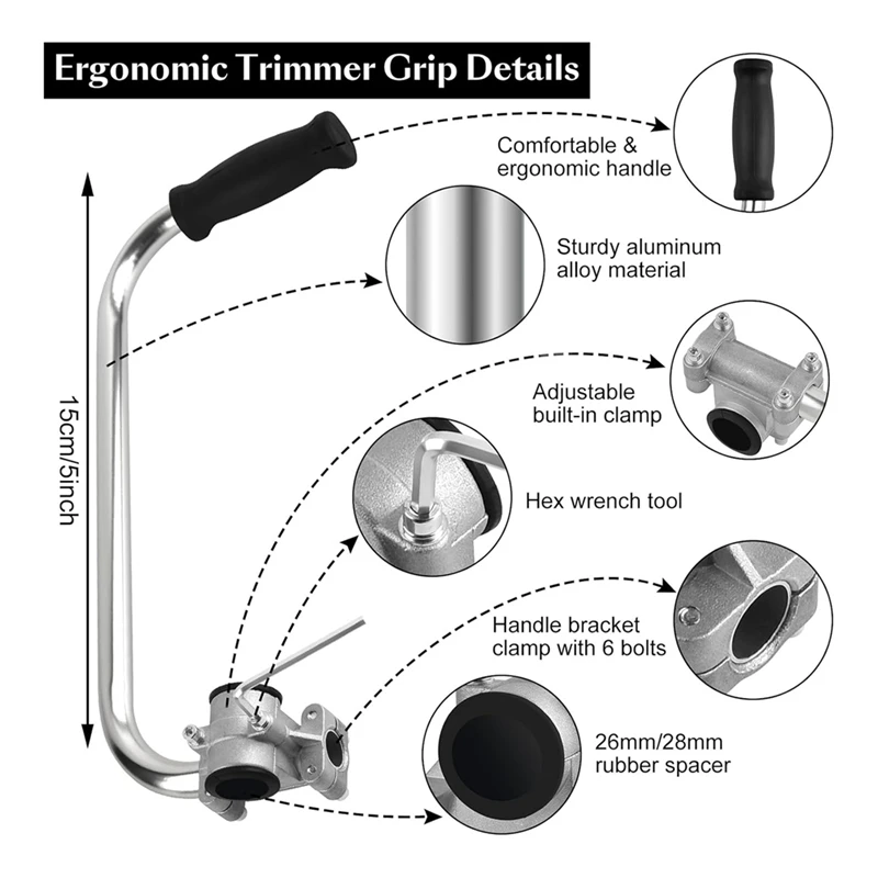 Ручка-триммер с наплечным ремнем