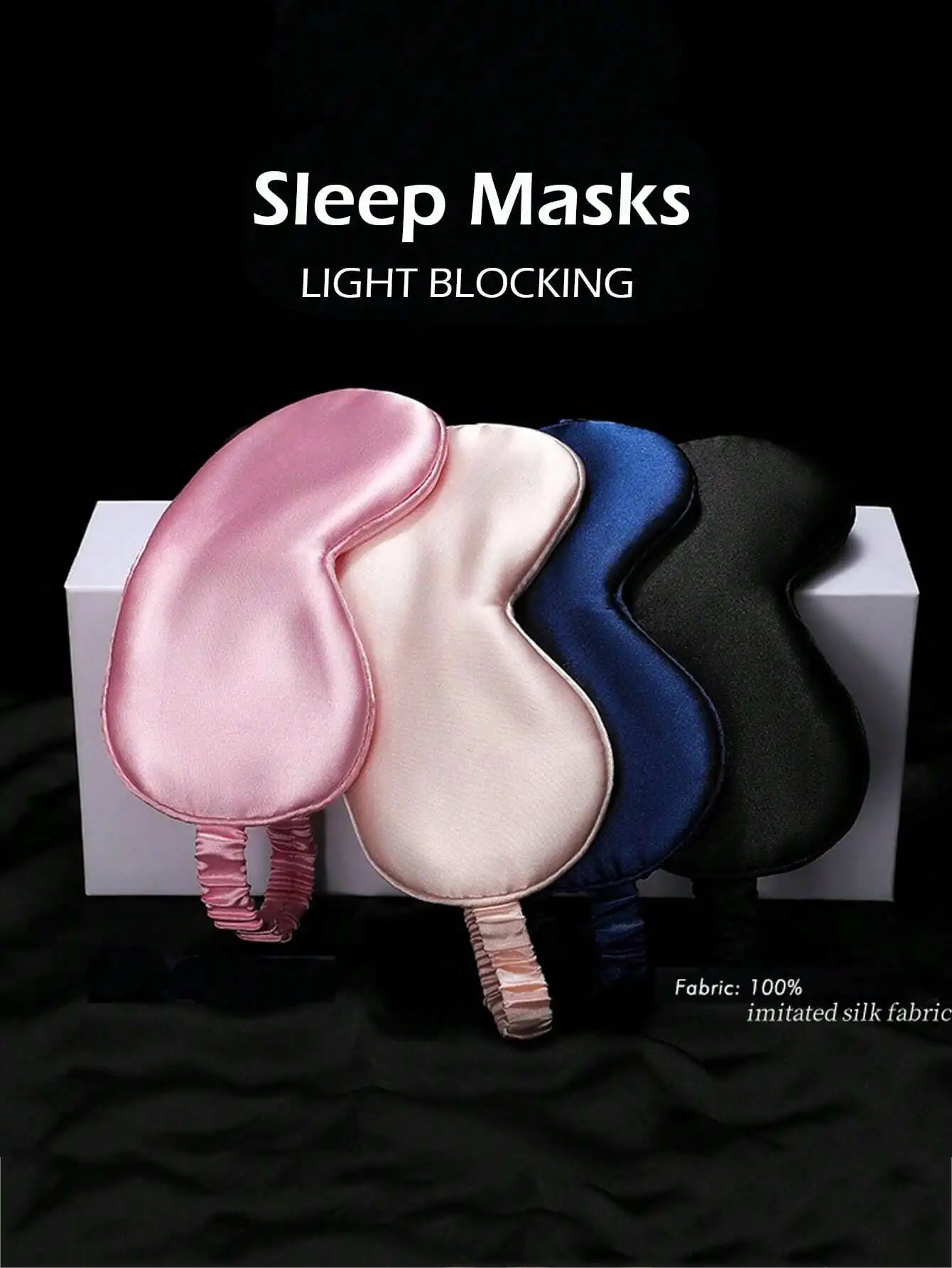 

1PC Sleep Mask For Side Sleeper Women Men, Eye Mask For Sleeping Light Blocking, 3D Contoured Cup Sleeping Mask, Soft Breathable Sleep Eye Mask With Adjustable Elastic Strap For Flight Nap,School,Back To School,Travel,Travel Essentials,Home Essentials,Eye