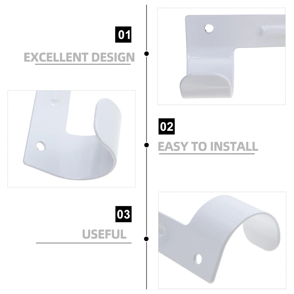 

2Pcs Ironing Board Holder Wall Mount Hanging Rack Heavy Duty Storage Hook for Ironing Boards Household Hanging Hook