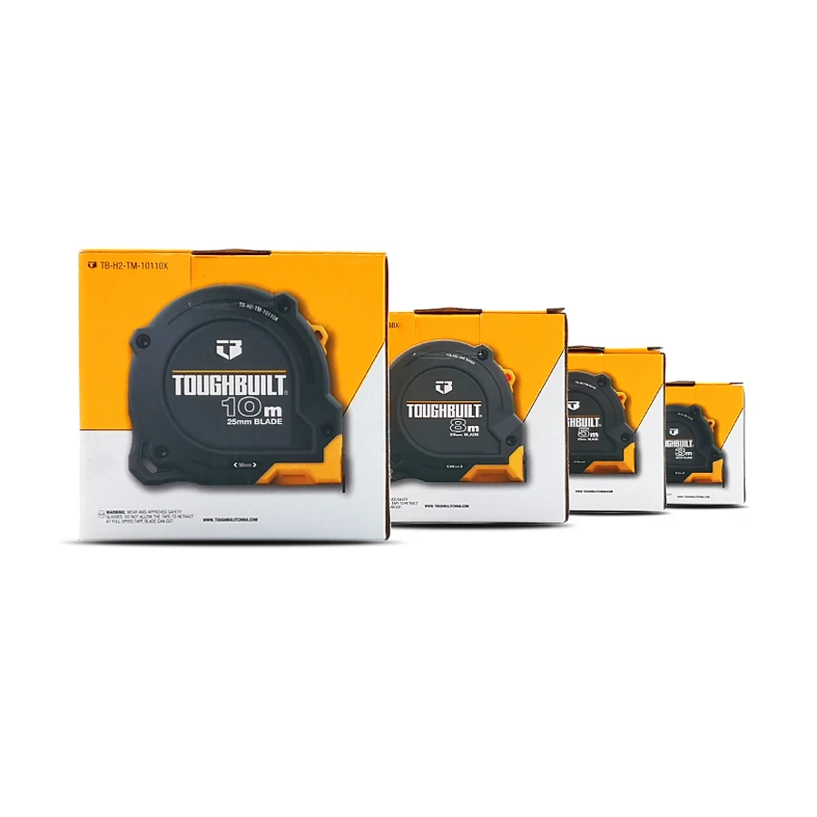 TOUGHBUILT High Precision Wear Resistant Steel Tape Measure TB-H2-TM-1013X TB-H2-TM-1015X TB-H2-TM-1018X TB-H2-TM-10110X