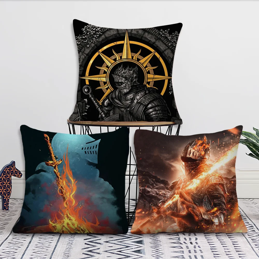 Dark Souls Game Pillow Case Fan Style Square Home Decor Cushion Cover Design Printed